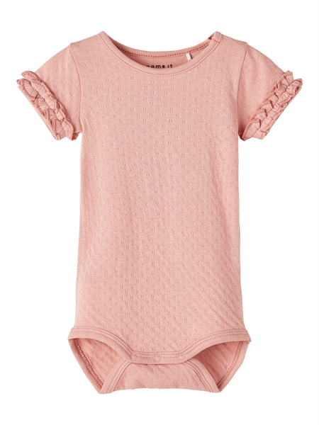 NAME IT Kortærmet Body Himia Rose Tan